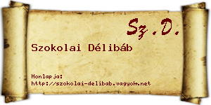 Szokolai Délibáb névjegykártya